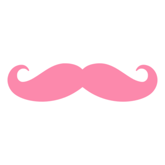 Moustache Decal (Pink)